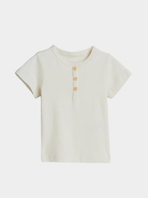 Футболка H&M модель 7200761kwer_Молочный Фото