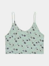 Топ H&M модель 2210969RP1_мятный цветы Фото
