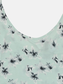 Топ H&M модель 2210969RP1_мятный цветы Фото