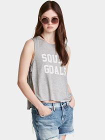 Майка H&M модель 3861343RP21_серый Фото