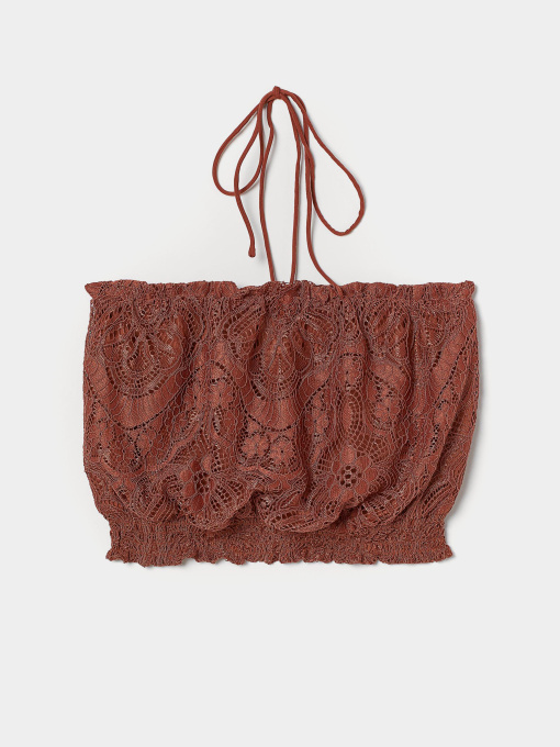 Топ H&M модель 7355339sm_Терракотовый Фото