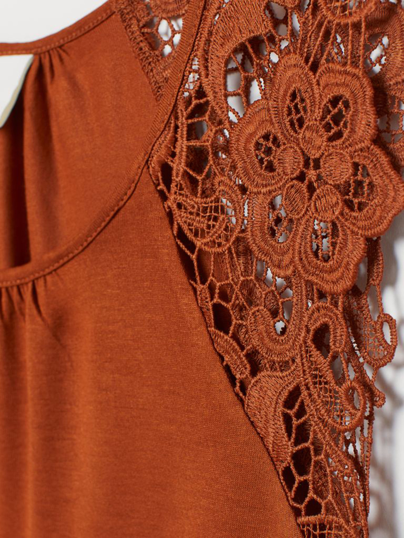 Майка H&M модель 7814610sm_ярко-коричневий Фото