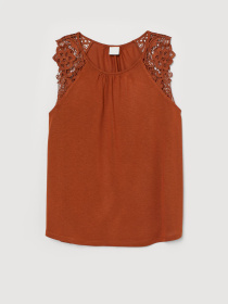 Майка H&M модель 7814610sm_ярко-коричневий Фото