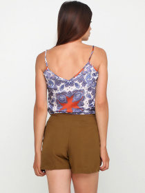 Топ H&M модель 7314079RP3_терракотово-синий узор Топ H&M модель 7314079RP3_терракотово-синий узор Фото