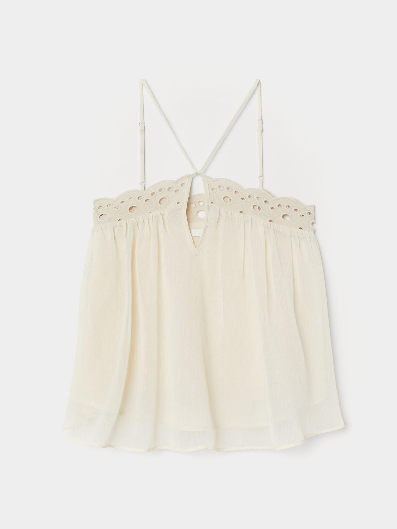 Топ H&M модель 7685039log_Молочный Фото