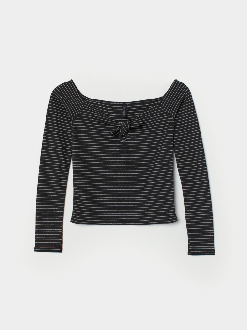 Топ H&M модель 6815618log_Черный Фото