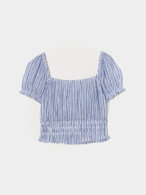 Топ H&M модель 8681671abr_бело-синий Фото