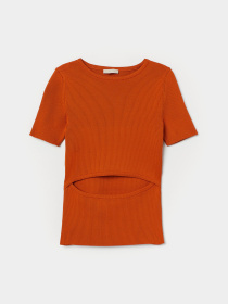 Футболка H&M модель 8149560log_Оранжевый Фото