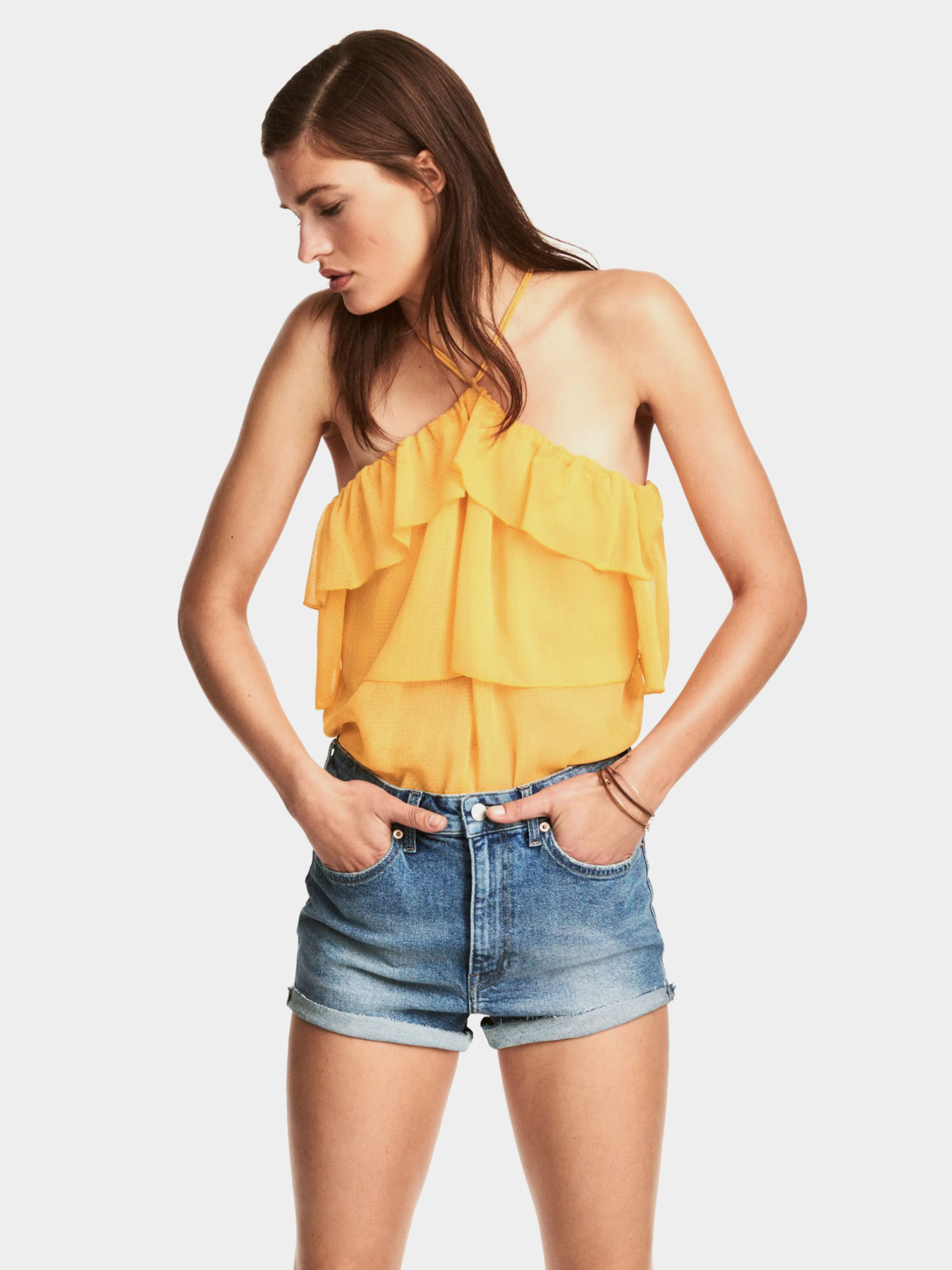 Топ H&M модель 4978065abr_Оранжевый Топ H&M модель 4978065abr_Оранжевый Фото