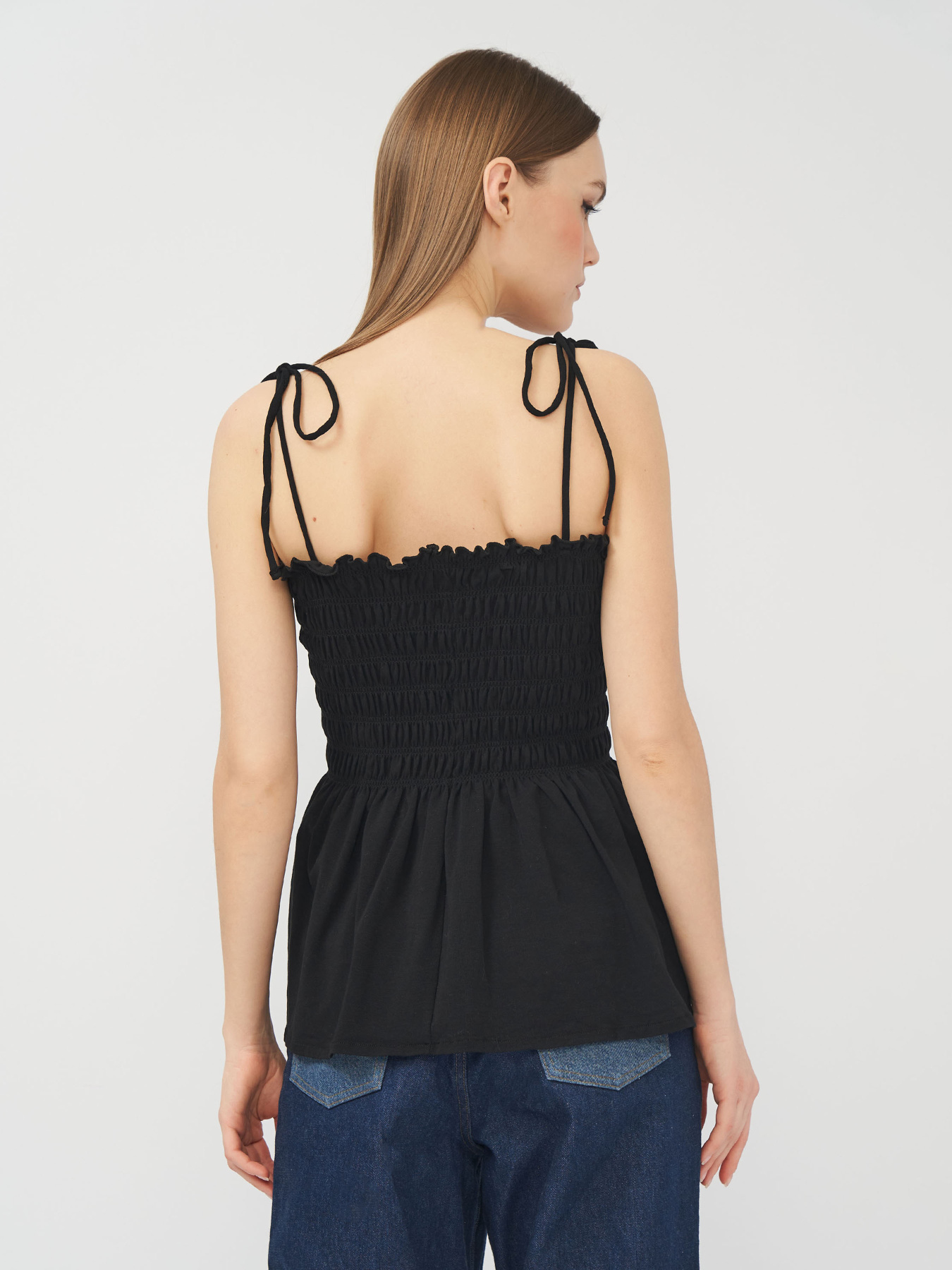 Майка H&M модель 3082022abr_Черный Фото