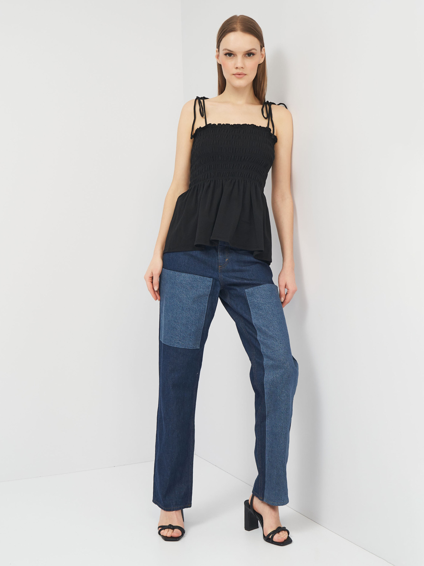 Майка H&M модель 3082022abr_Черный Фото