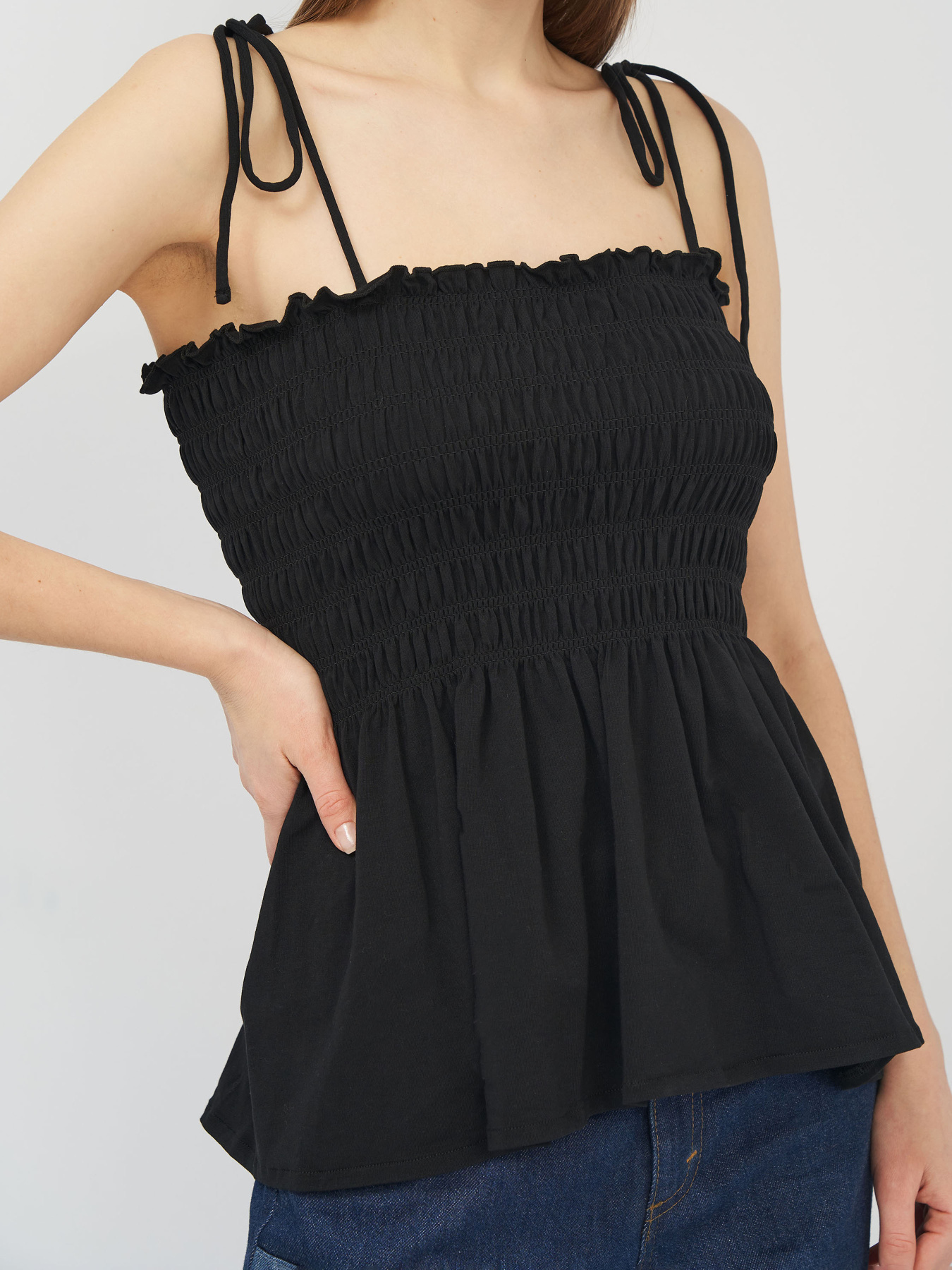 Майка H&M модель 3082022abr_Черный Фото