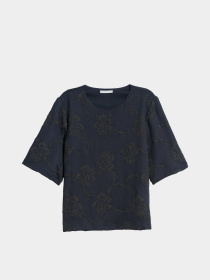 Блуза H&M модель 5236496dlog_Темно-синий Блуза H&M модель 5236496dlog_Темно-синий Фото