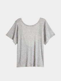 Футболка H&M модель 4454196dlog_Серый Футболка H&M модель 4454196dlog_Серый Фото