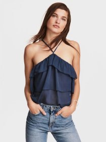 Топ H&M модель 4978065dlog_Синий Топ H&M модель 4978065dlog_Синий Фото