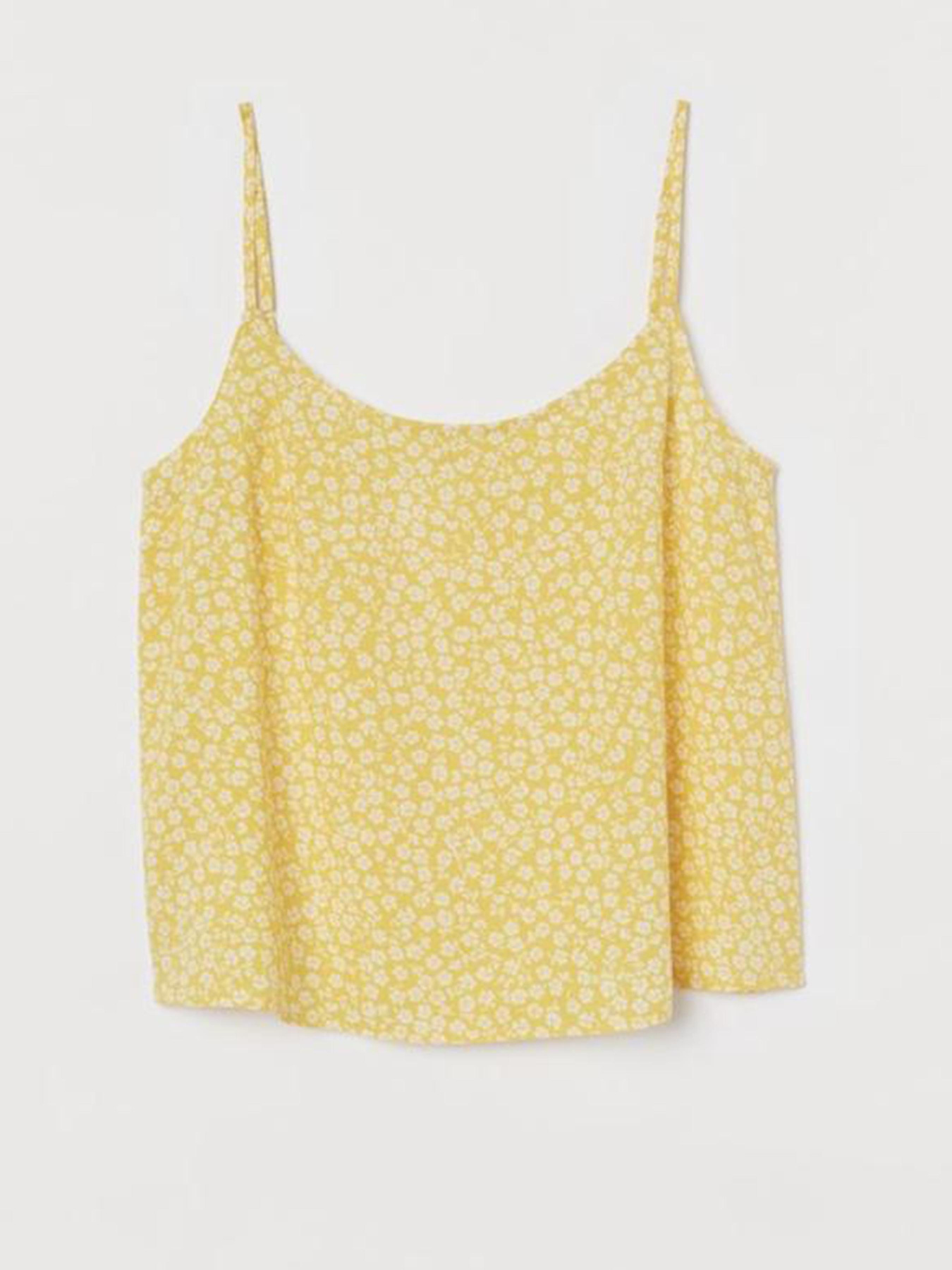 Майка H&M модель 7727920ral_Желто-белый Фото