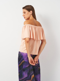 Блуза Monki модель 5060045ral_Пудровый Блуза Monki модель 5060045ral_Пудровый Фото