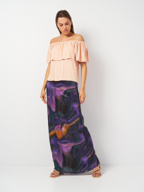 Блуза Monki модель 5060045ral_Пудровый Блуза Monki модель 5060045ral_Пудровый Фото