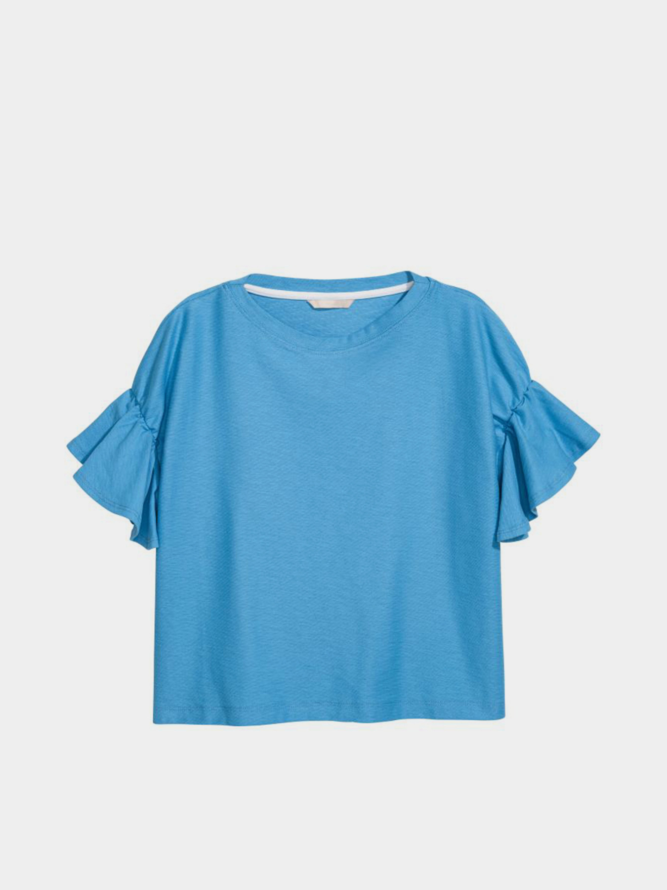 Футболка H&M модель 5636606dlog_Голубой Фото