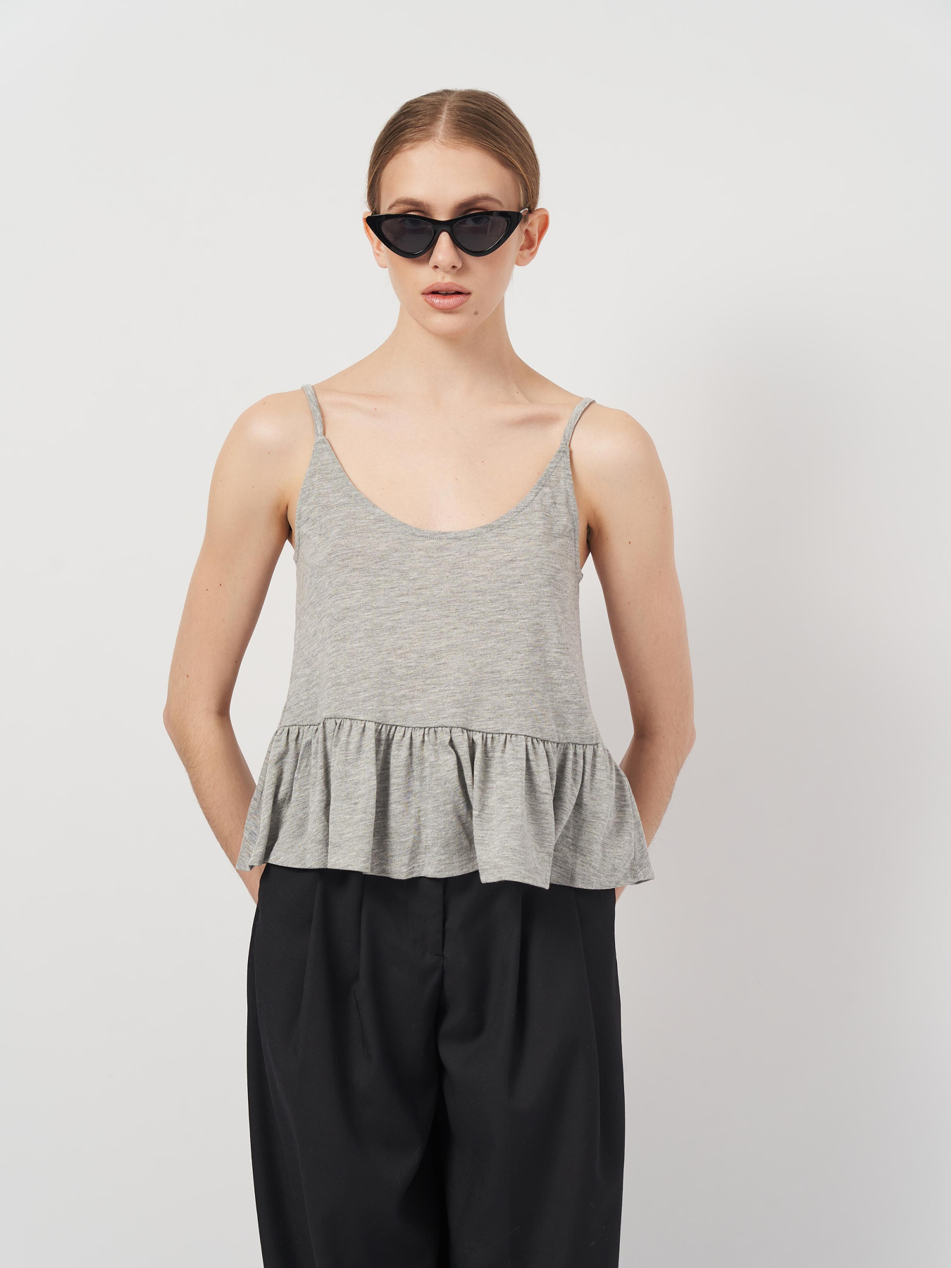 Майка H&M модель 5253235arl_Серый Фото