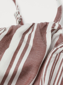 Топ лен бленд модель 991007arl_Бело-коричневый Фото