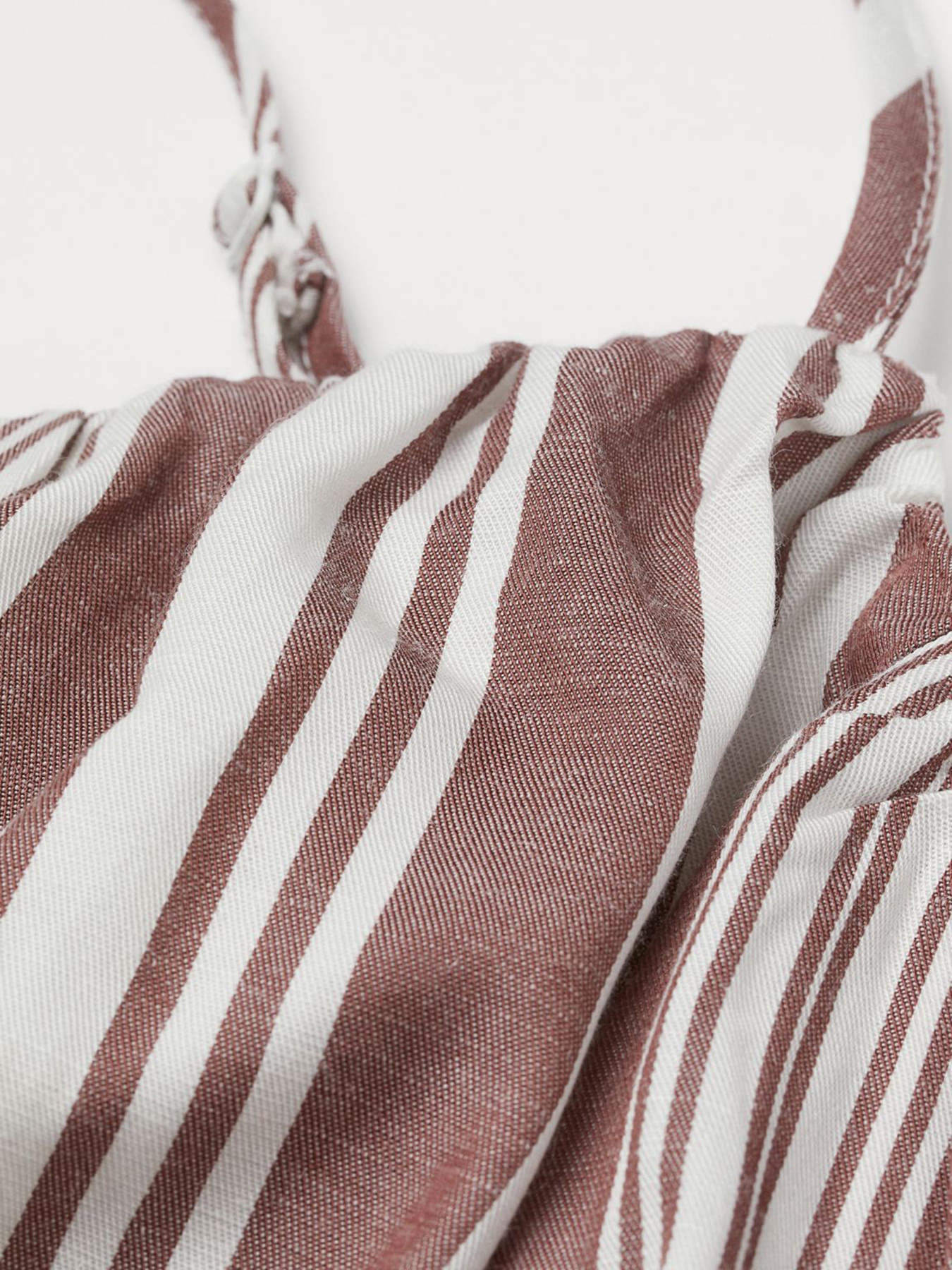 Топ H&M модель 991007arl_Бело-коричневый Топ H&M модель 991007arl_Бело-коричневый Фото