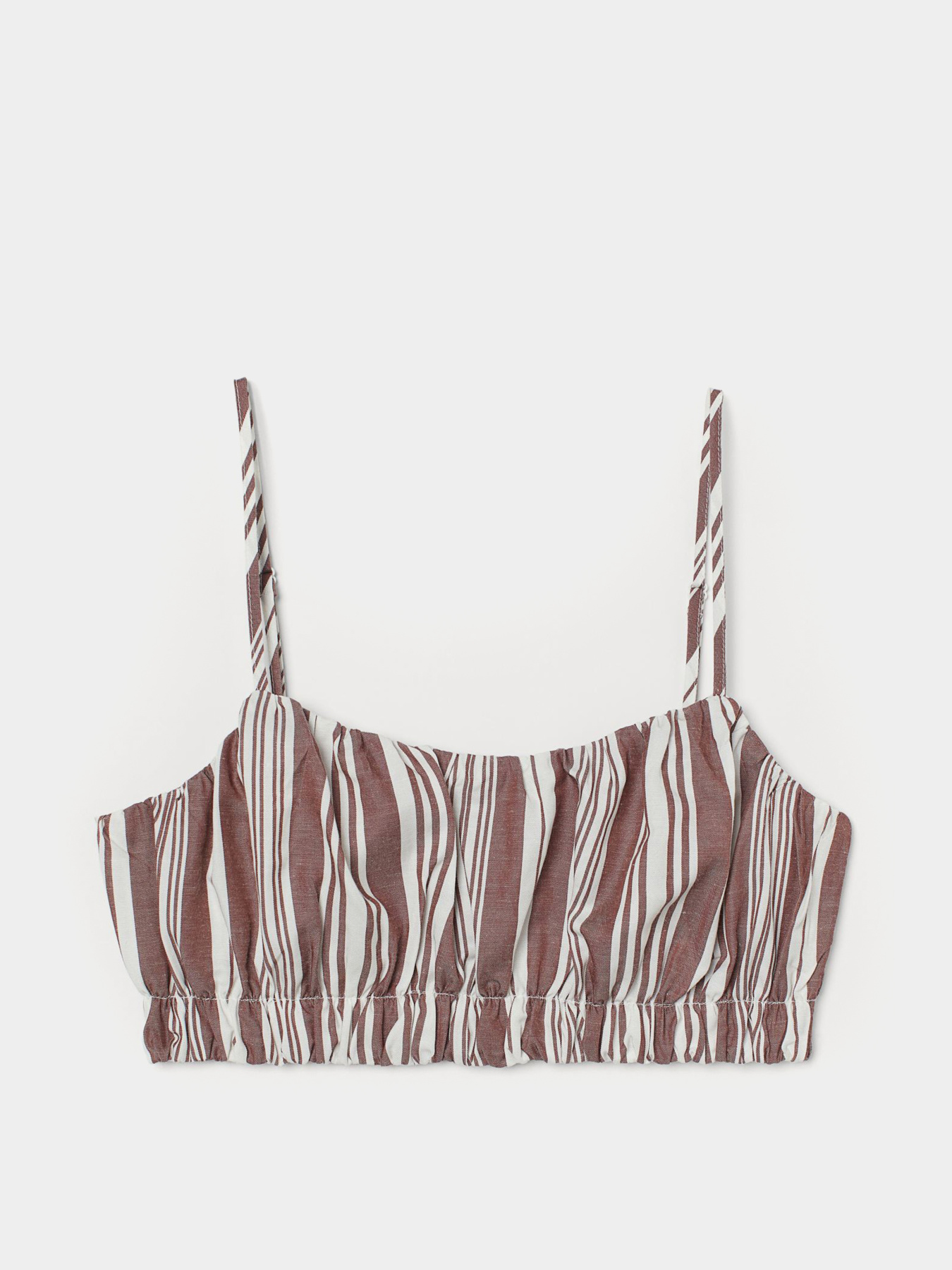 Топ H&M модель 991007arl_Бело-коричневый Топ H&M модель 991007arl_Бело-коричневый Фото