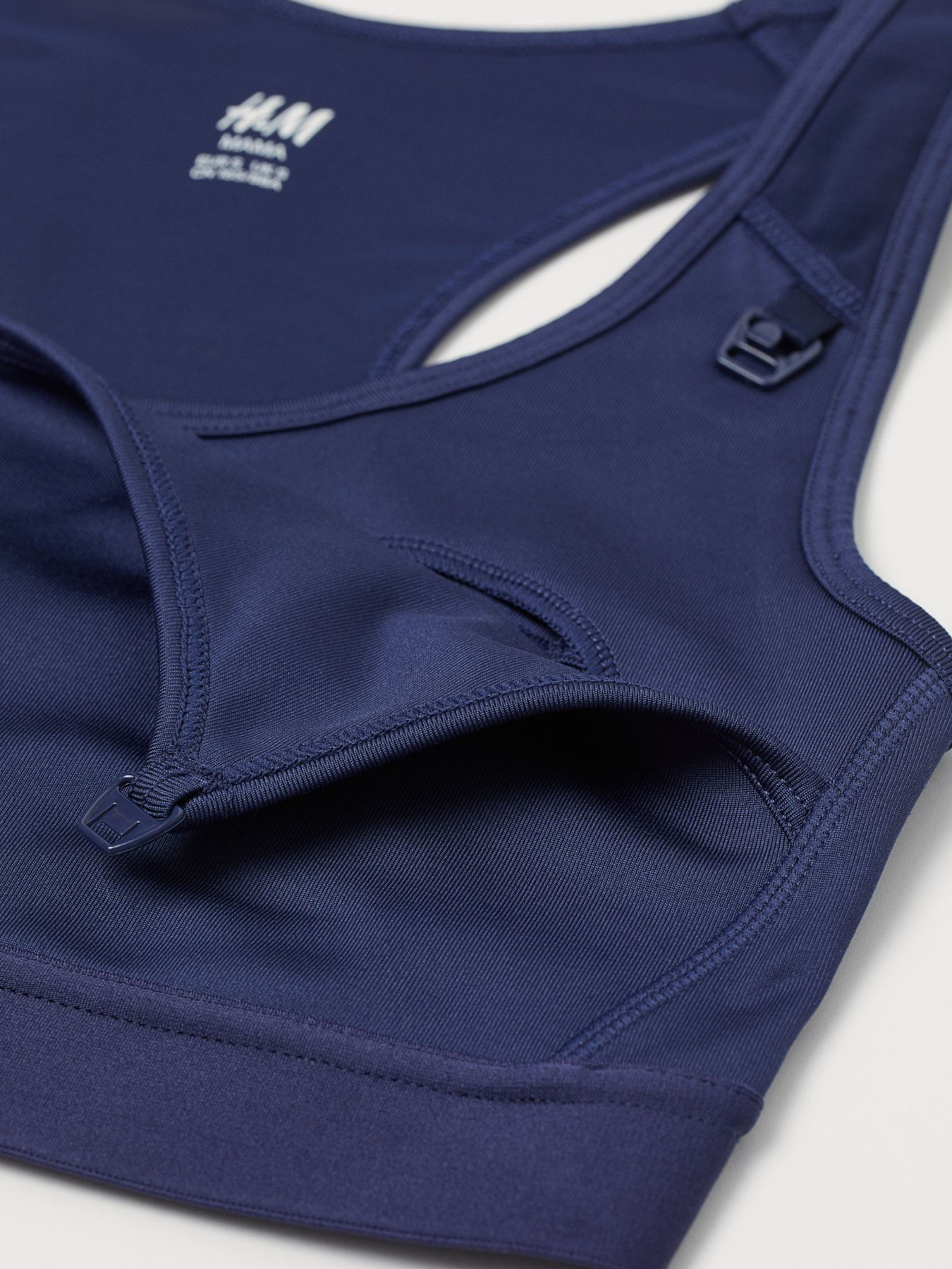 Спортивный топ H&M модель 7740401wer_Темно-синий Фото