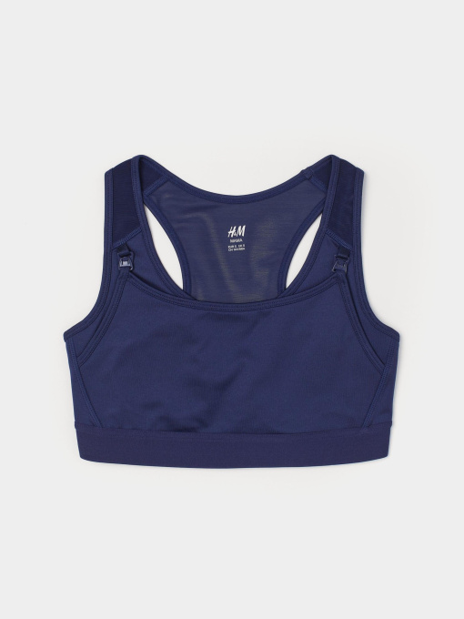 Спортивний топ H&M модель 7740401wer_Темно-синий Фото