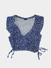 Топ Monki модель 9000551abr_Темно-синий Фото