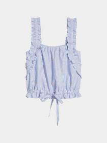 Топ H&M модель 5512026dlog_Бело-голубой Топ H&M модель 5512026dlog_Бело-голубой Фото