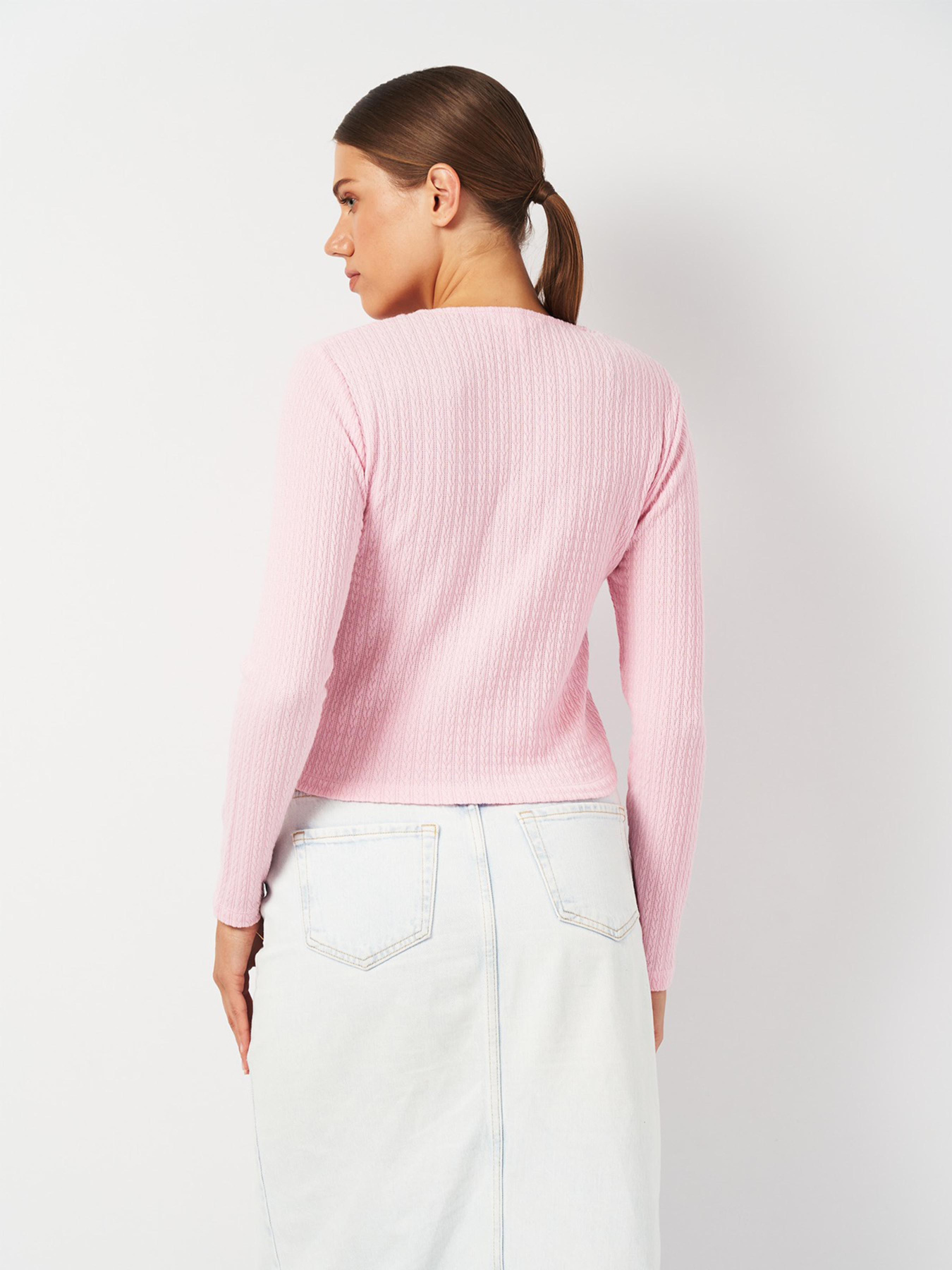 Лонгслів H&M модель 2001016ral_Розовый Лонгслів H&M модель 2001016ral_Розовый Фото