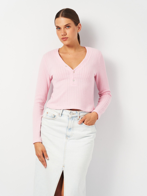 Лонгслів H&M модель 2001016ral_Розовый Фото