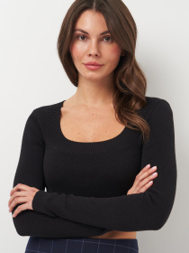 Топ Monki модель 1658803wer_Черный Фото