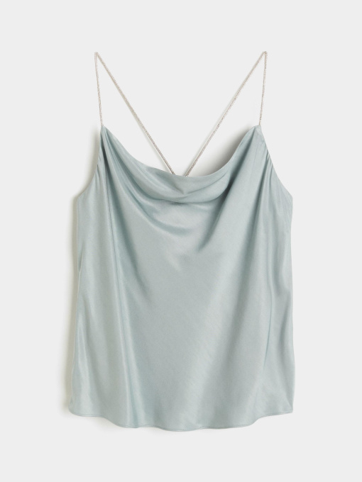 Майка H&M модель 11664397wer_Светло-бирюзовый Фото