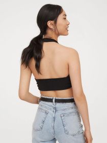 Топ H&M модель 10149594wer_Черный Топ H&M модель 10149594wer_Черный Фото