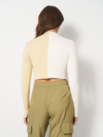 Топ Monki модель 5874229wer_Бело-желтый Топ Monki модель 5874229wer_Бело-желтый Фото