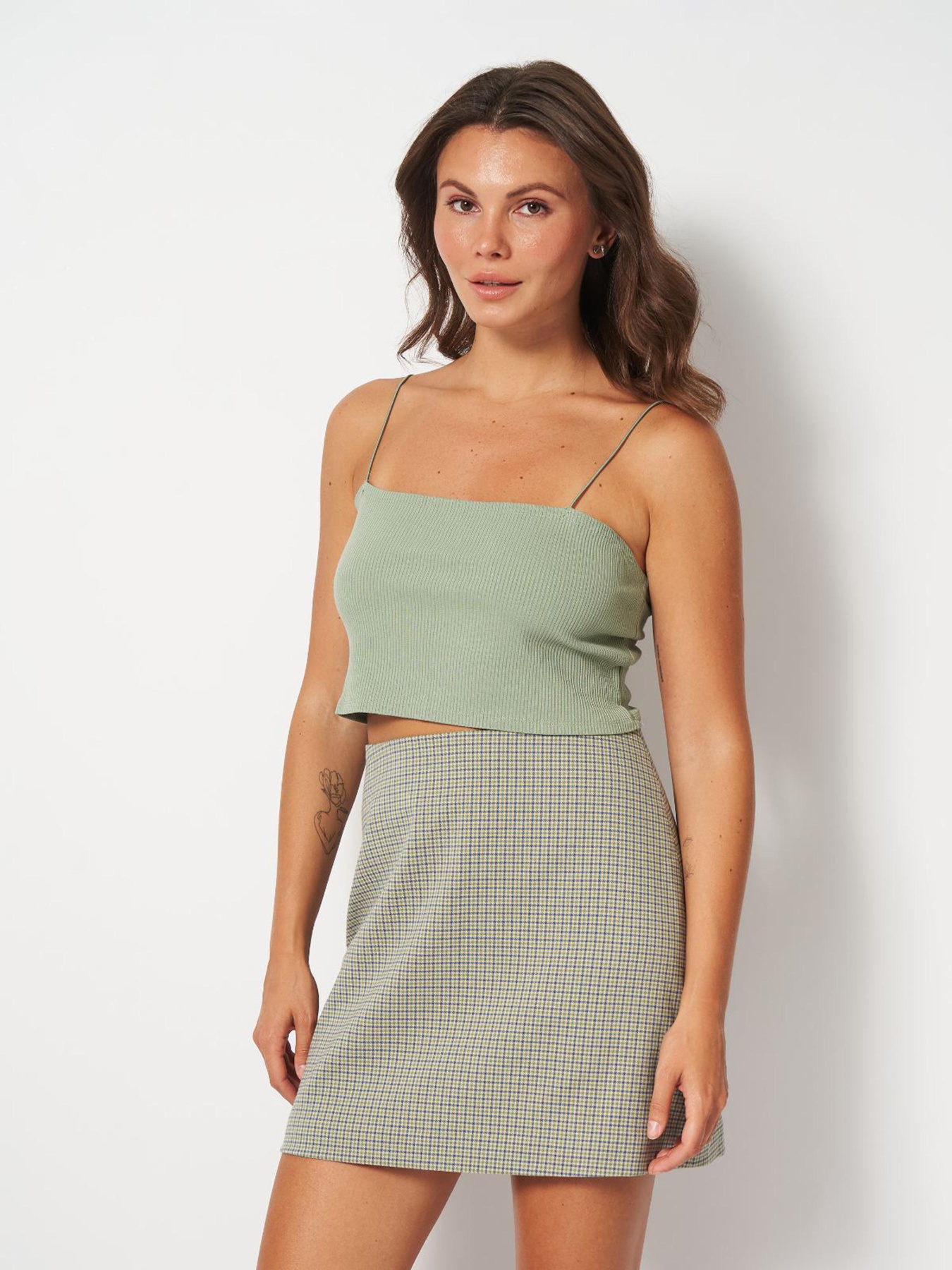 Топ H&M модель 9877773wer_Хаки Фото