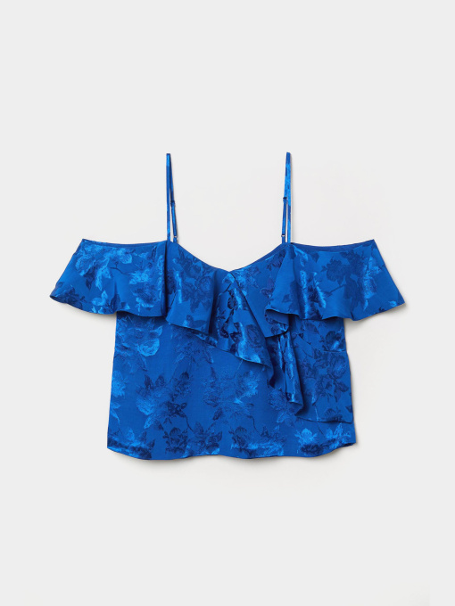 Топ H&M модель 6527768dlog_Васильковый Фото