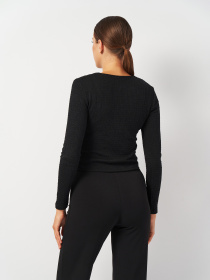 Лонгслив H&M модель 2001141ral_Черный Фото