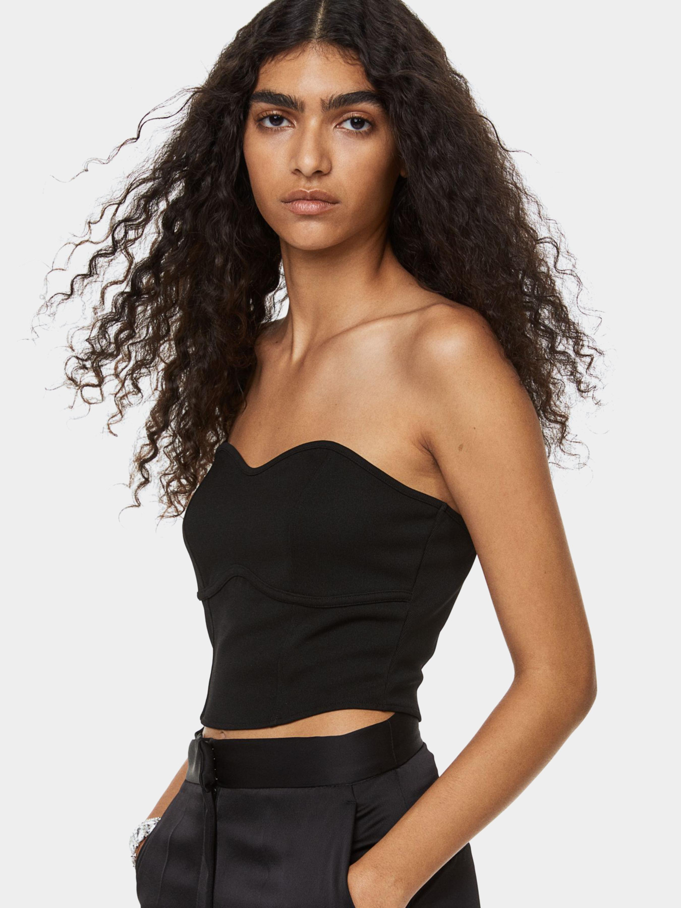 Топ H&M модель 1118266wer_Черный Фото