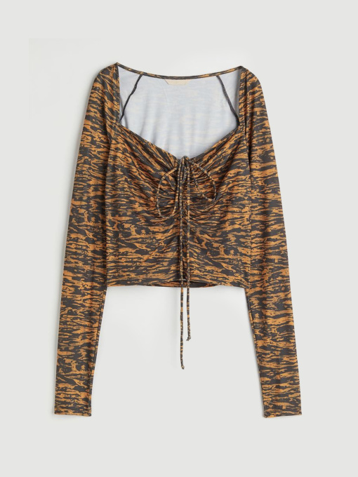 Топ H&M модель 10714975wer_Коричневый Фото