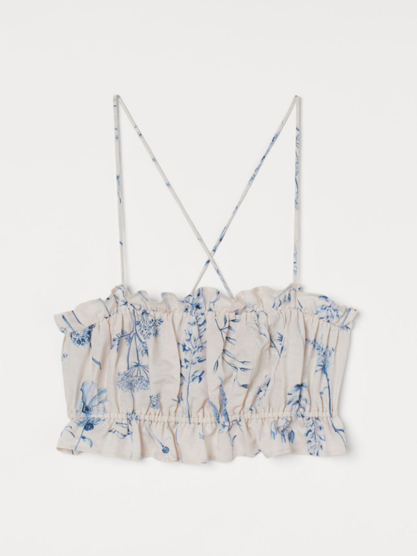 Топ H&M модель 10034813wer_Бежево-голубой Фото