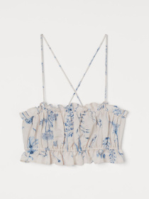 Топ H&M модель 10034813wer_Бежево-голубой Фото