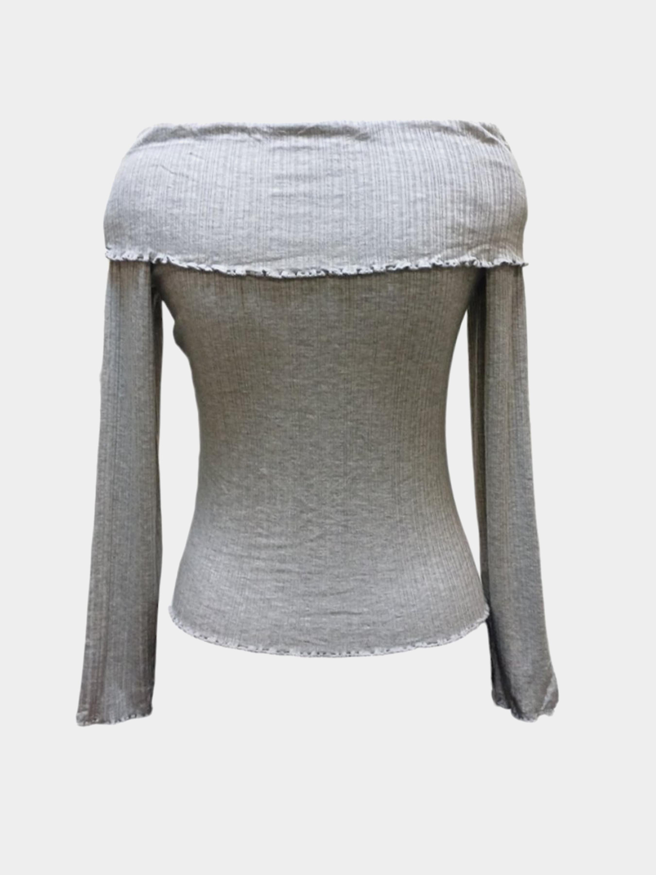 Лонгслив Monki модель 3352119wer_Серый Лонгслив Monki модель 3352119wer_Серый Фото