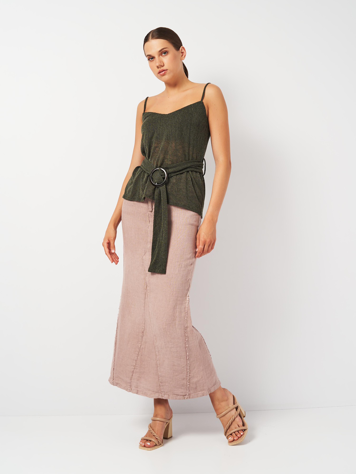 Майка H&M модель 2045089ral_Серо-зеленый Фото