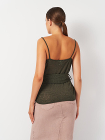 Майка H&M модель 2045089ral_Серо-зеленый Фото