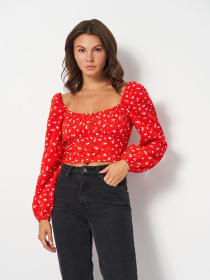 Топ H&M модель 1569743wer_Красный Фото