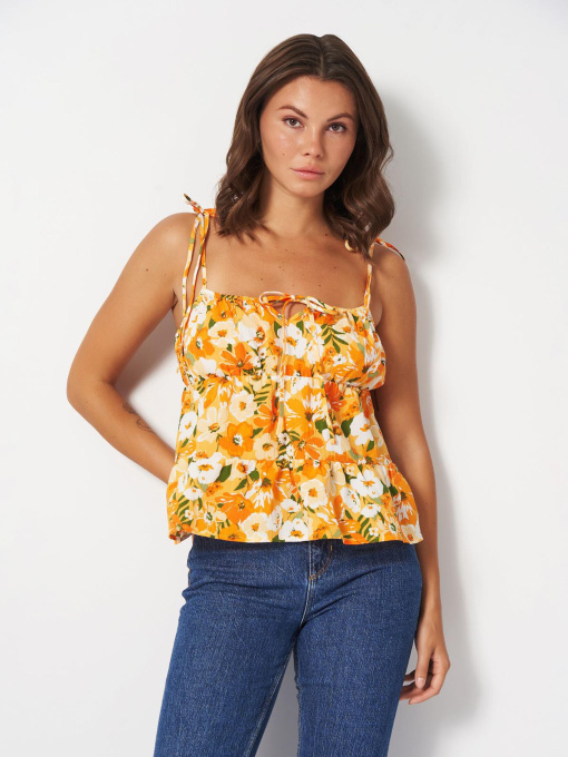 Топ H&M модель 7894321wer_Оранжевый Фото