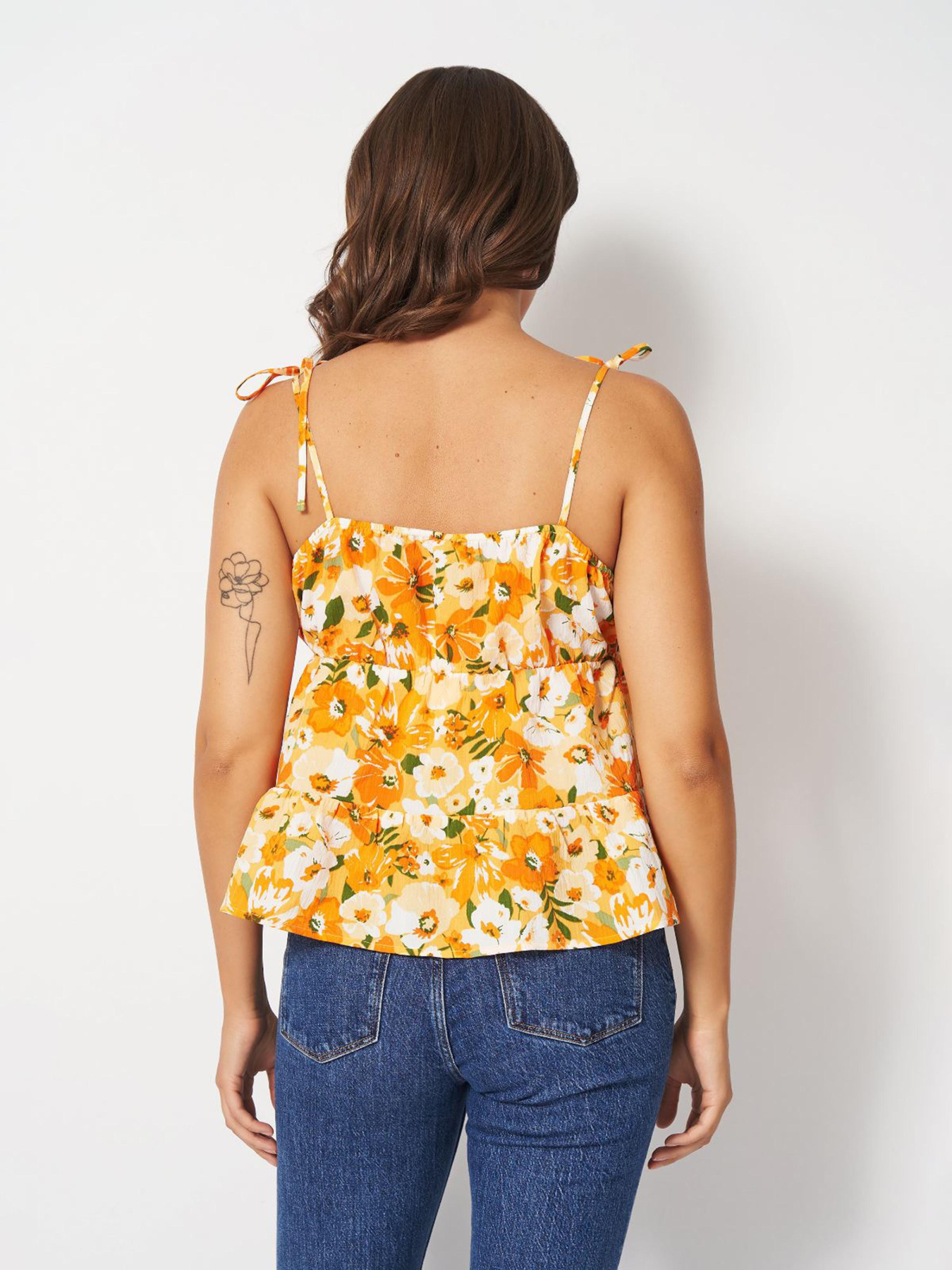 Топ H&M модель 7894321wer_Оранжевый Фото